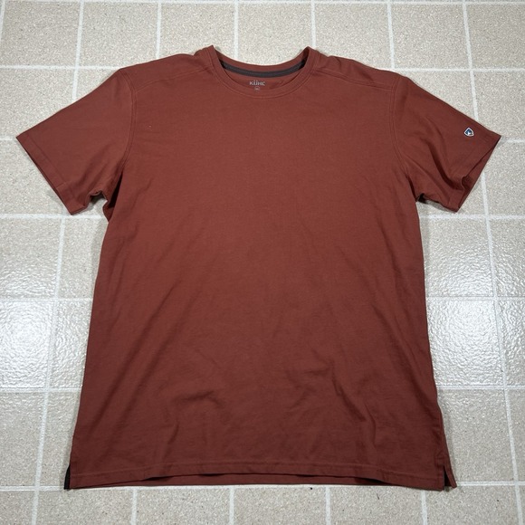 Kuhl Shirt Men's XXL Wildfibre Bravado Short Sleeve Size Organic Cotton Orange - Picture 1 of 4